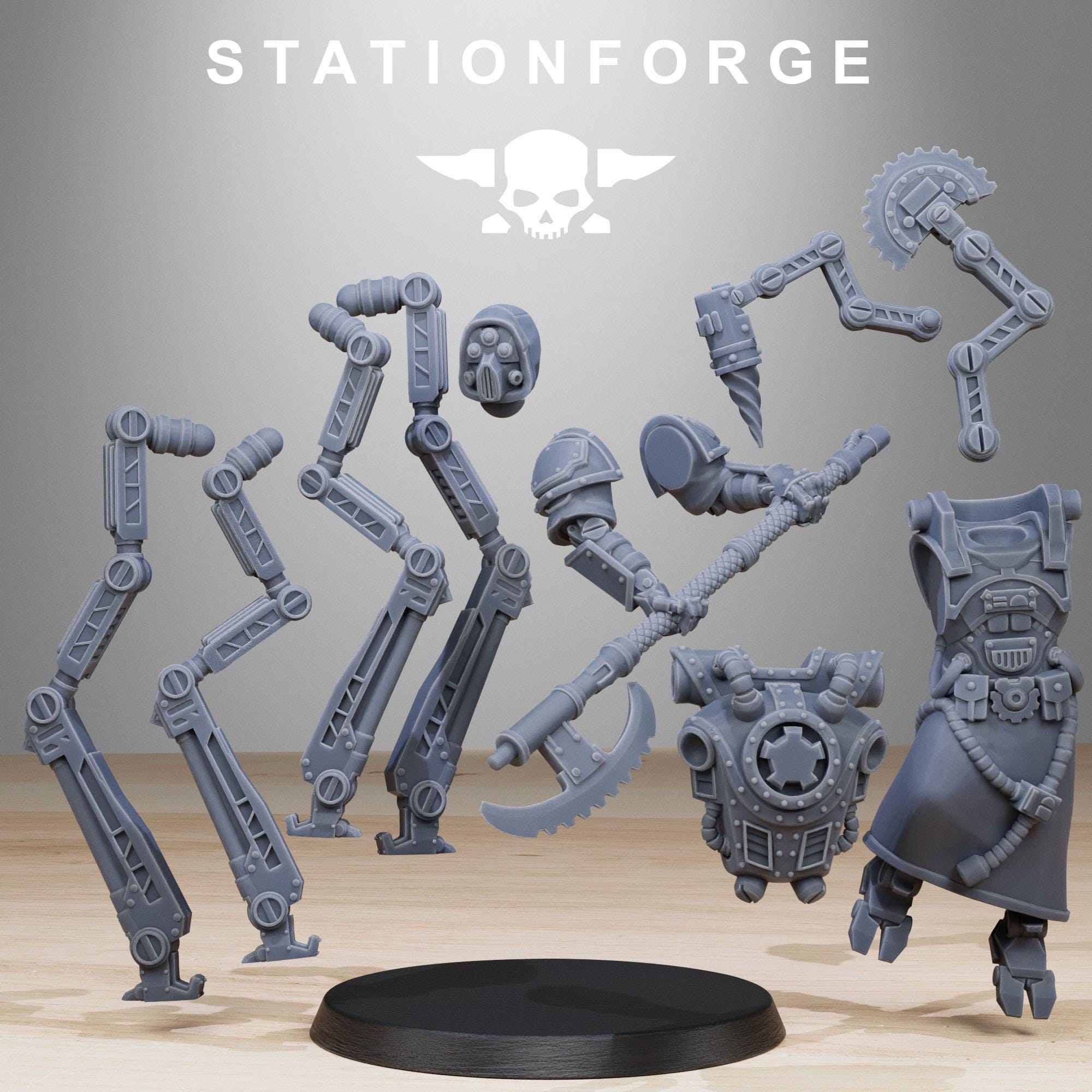 Scavenger Octapods from StationForge/10 Miniatures +Gratis Bases