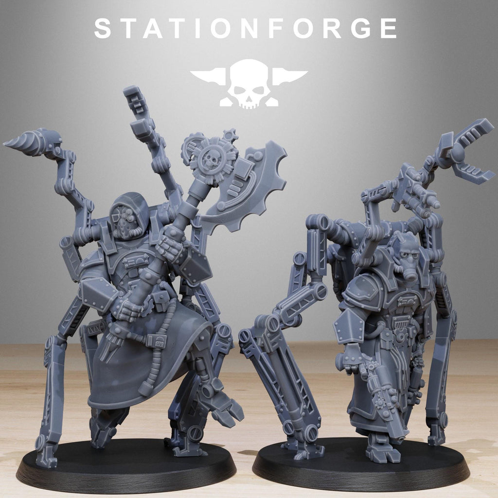 Scavenger Octapods from StationForge/10 Miniatures +Gratis Bases