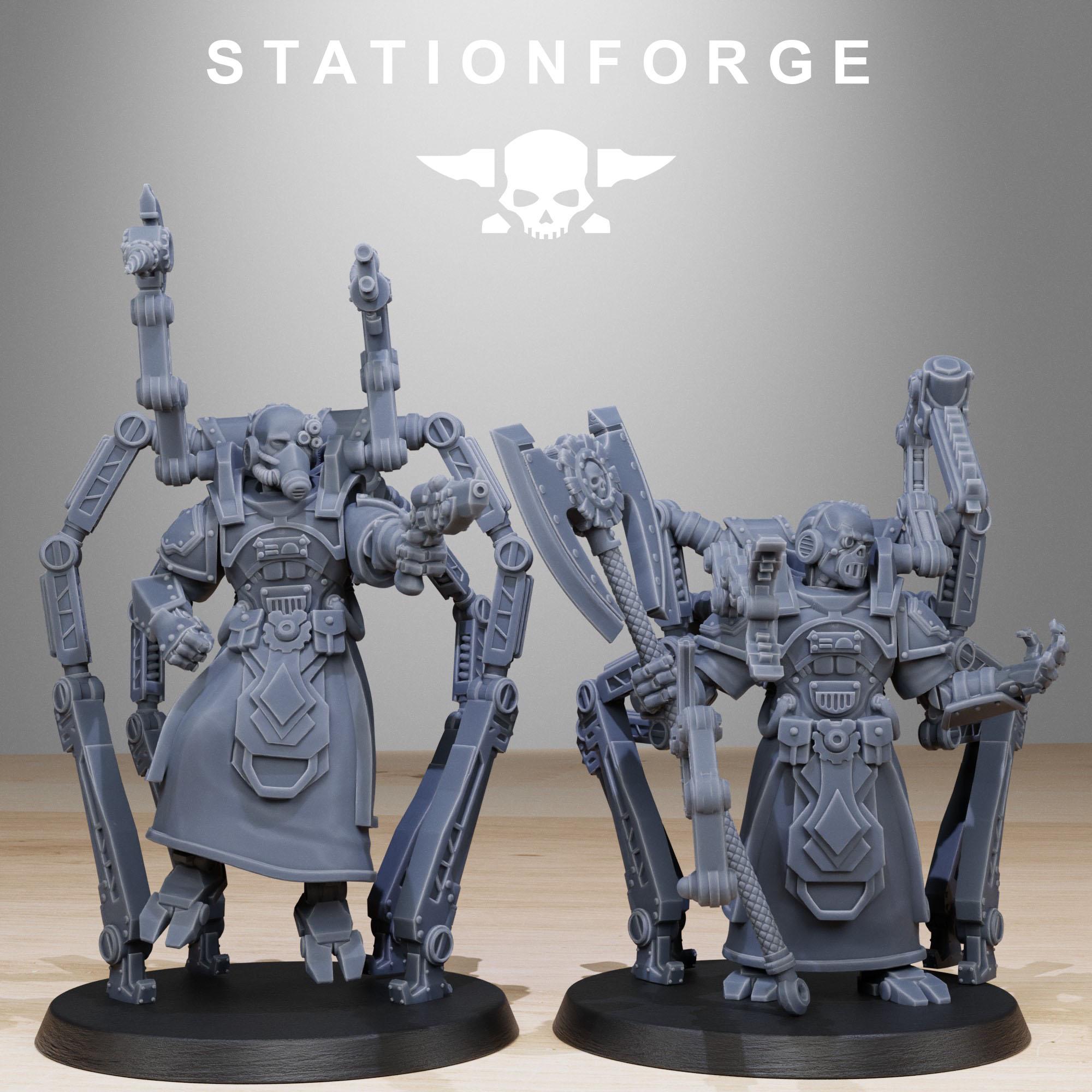 Scavenger Octapods from StationForge/10 Miniatures +Gratis Bases