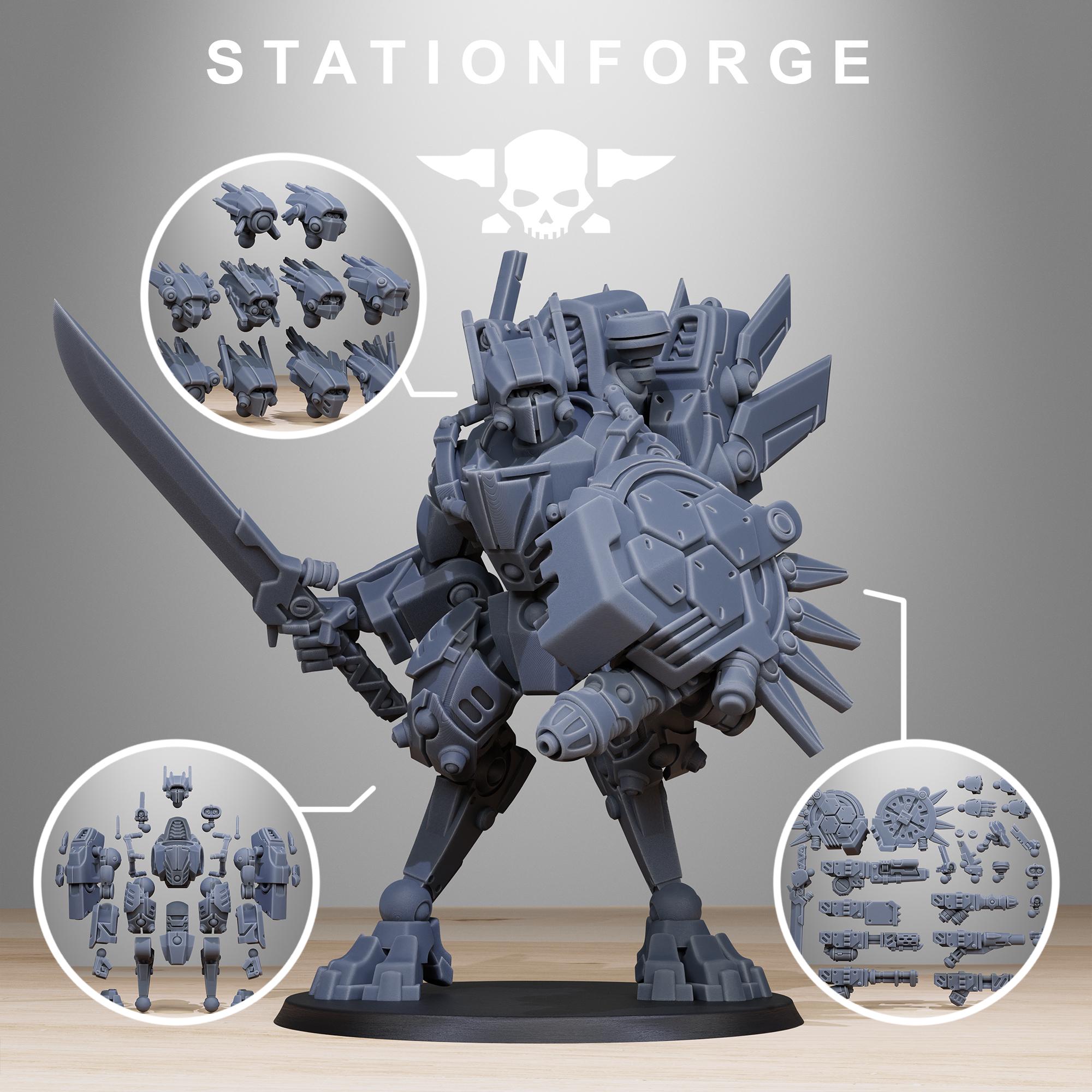 Tarion Elder Mech Mk1 from StationForge(whole set)/ Miniatures +Gratis Bases