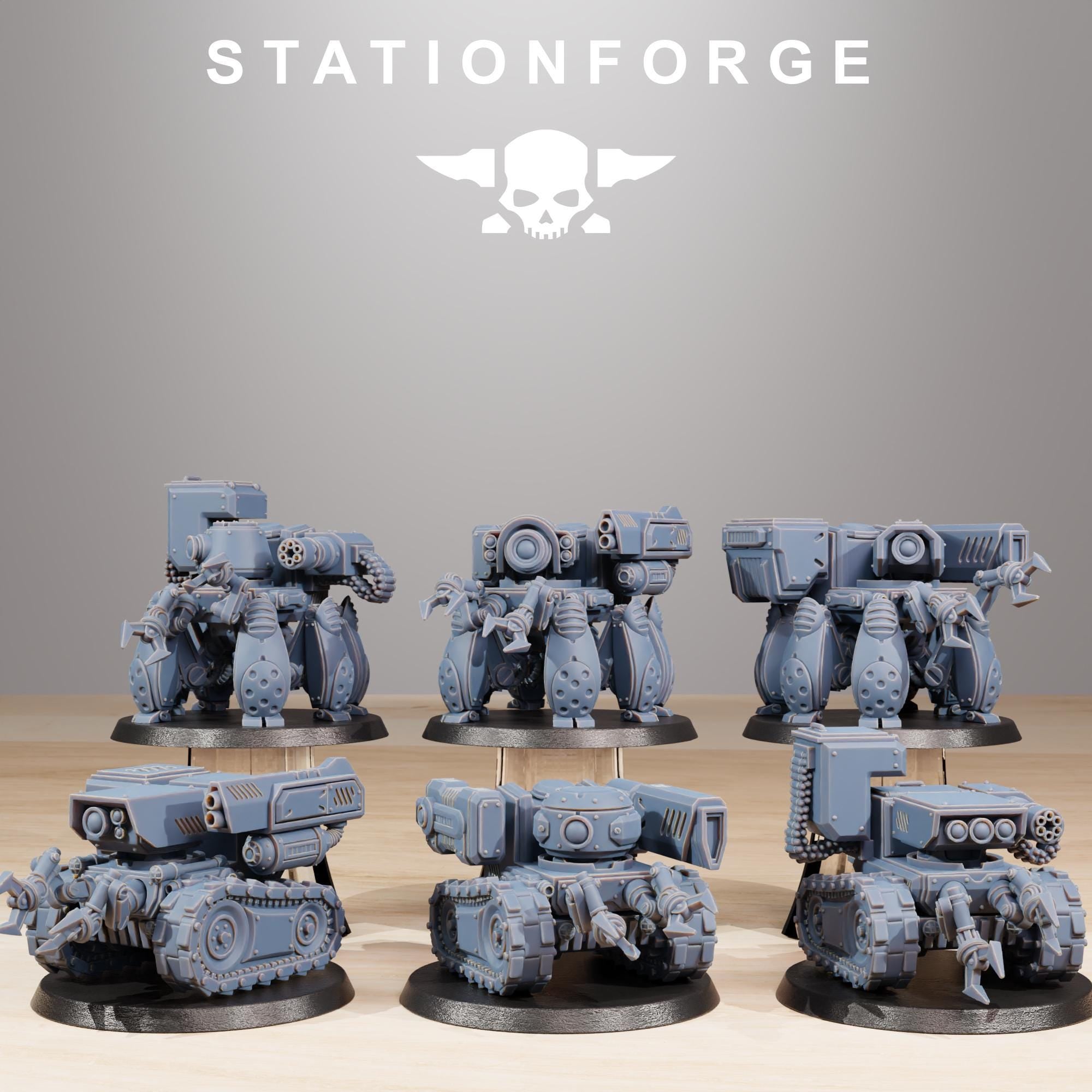 Scavenger Volatiles from StationForge/6 Tabletop, Wargame Miniatures +Gratis Bases