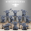 Scavenger Volatiles Infantry from StationForge/10 Tabletop, Wargame Miniatures +Gratis Bases