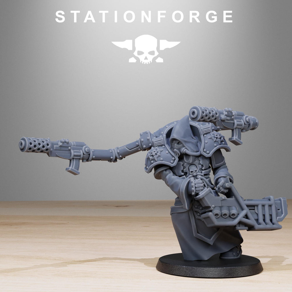 Scavenger Volatiles Infantry from StationForge/10 Tabletop, Wargame Miniatures +Gratis Bases