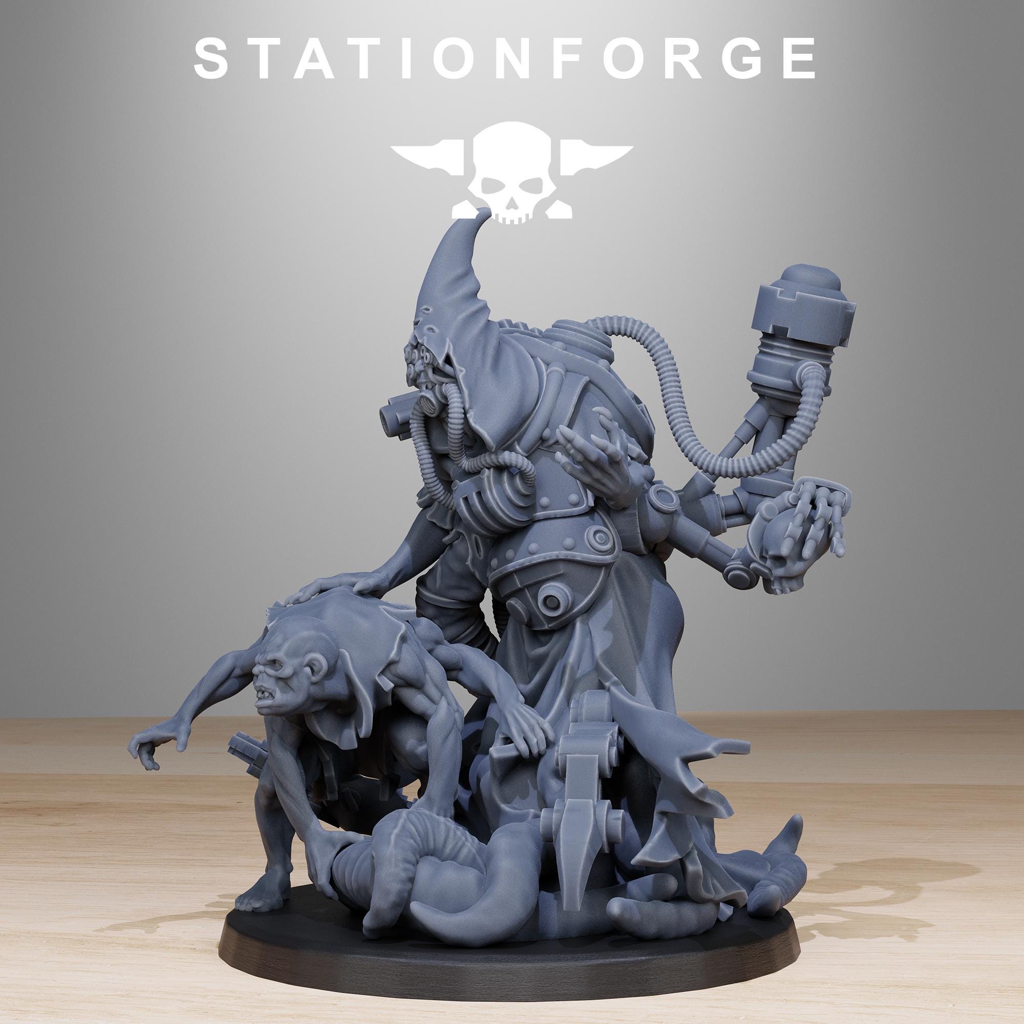 Scavenger Lotharius from StationForge/ Tabletop, Wargame Miniature +Gratis Base