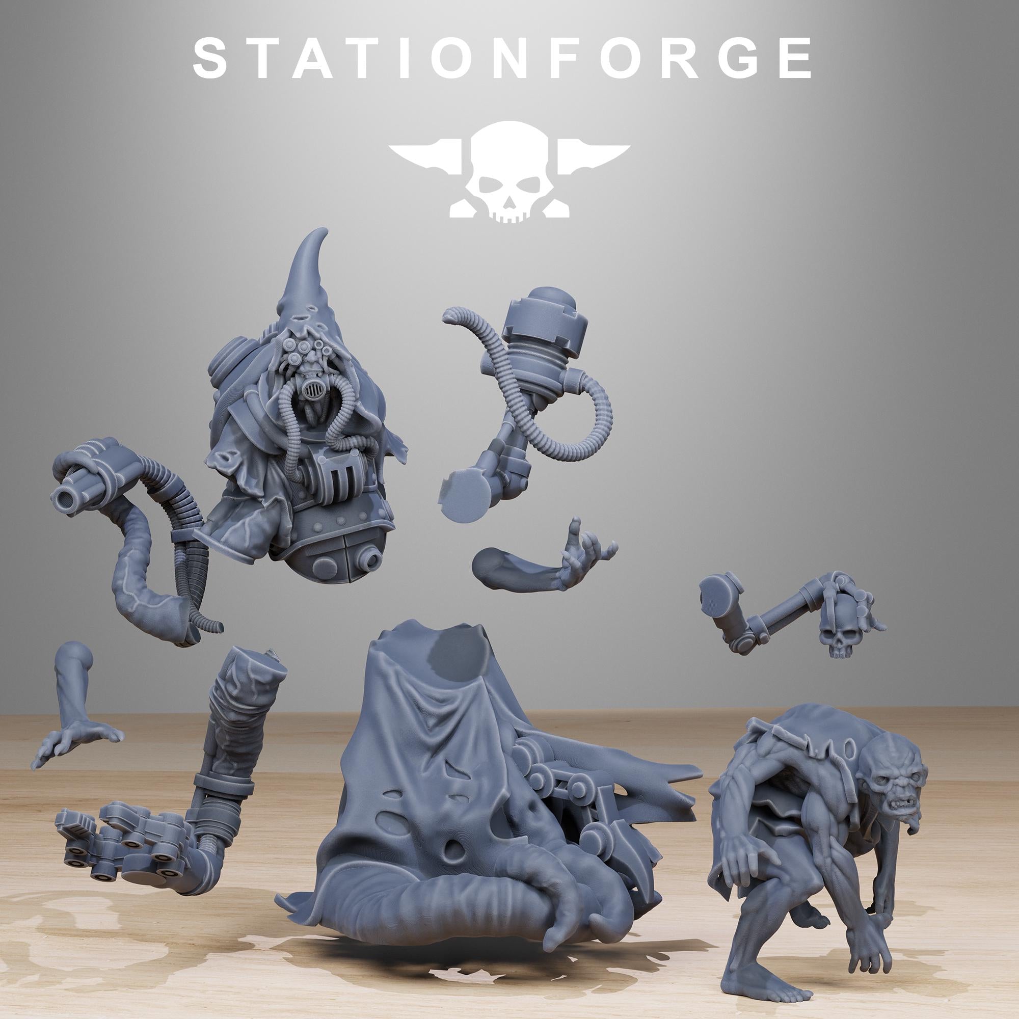 Scavenger Lotharius from StationForge/ Tabletop, Wargame Miniature +Gratis Base