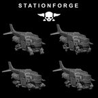 Scavenger Cutlass+ Crew (whole set) from StationForge/ Tabletop, Wargame Miniature +Gratis Base