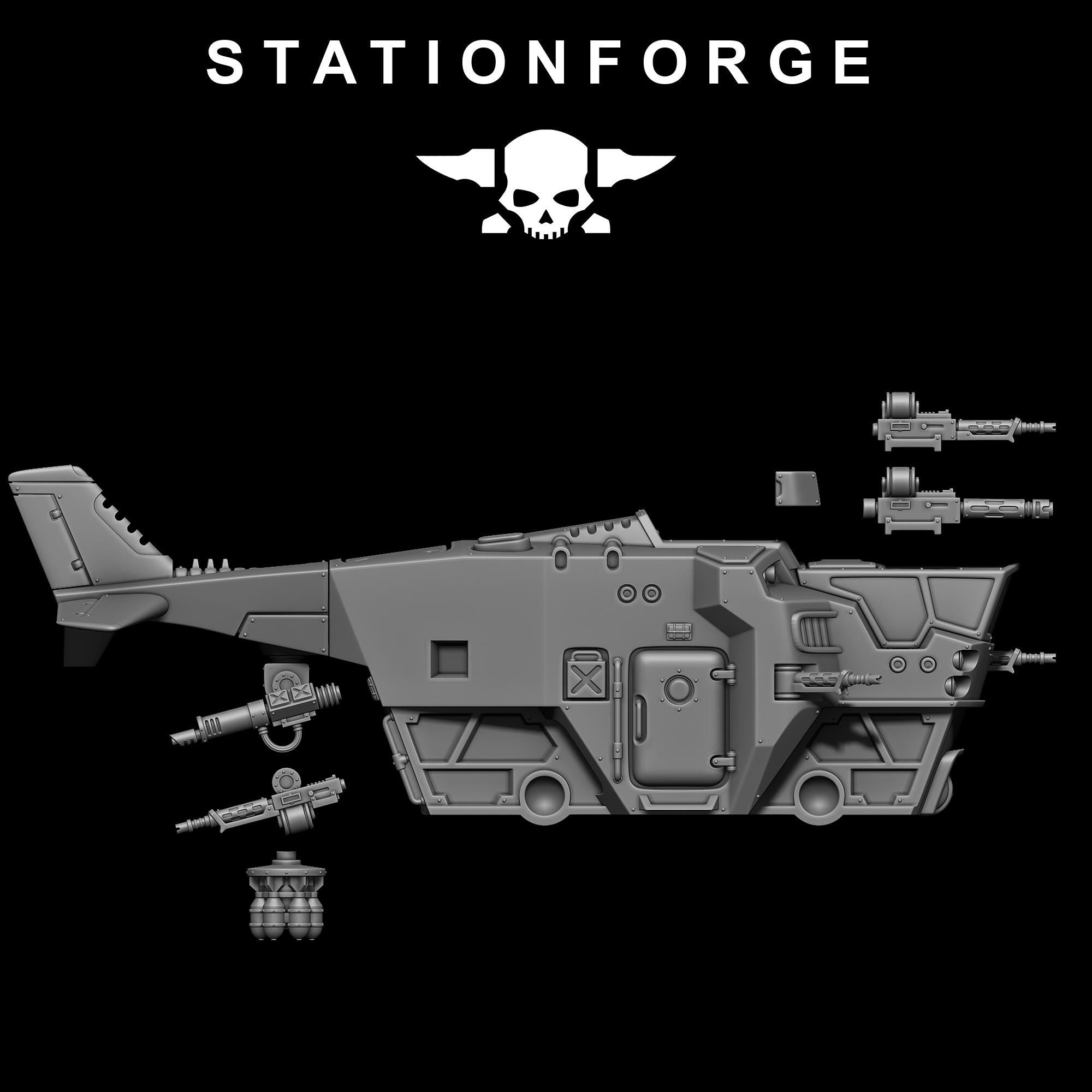 Scavenger Cutlass+ Crew (whole set) from StationForge/ Tabletop, Wargame Miniature +Gratis Base
