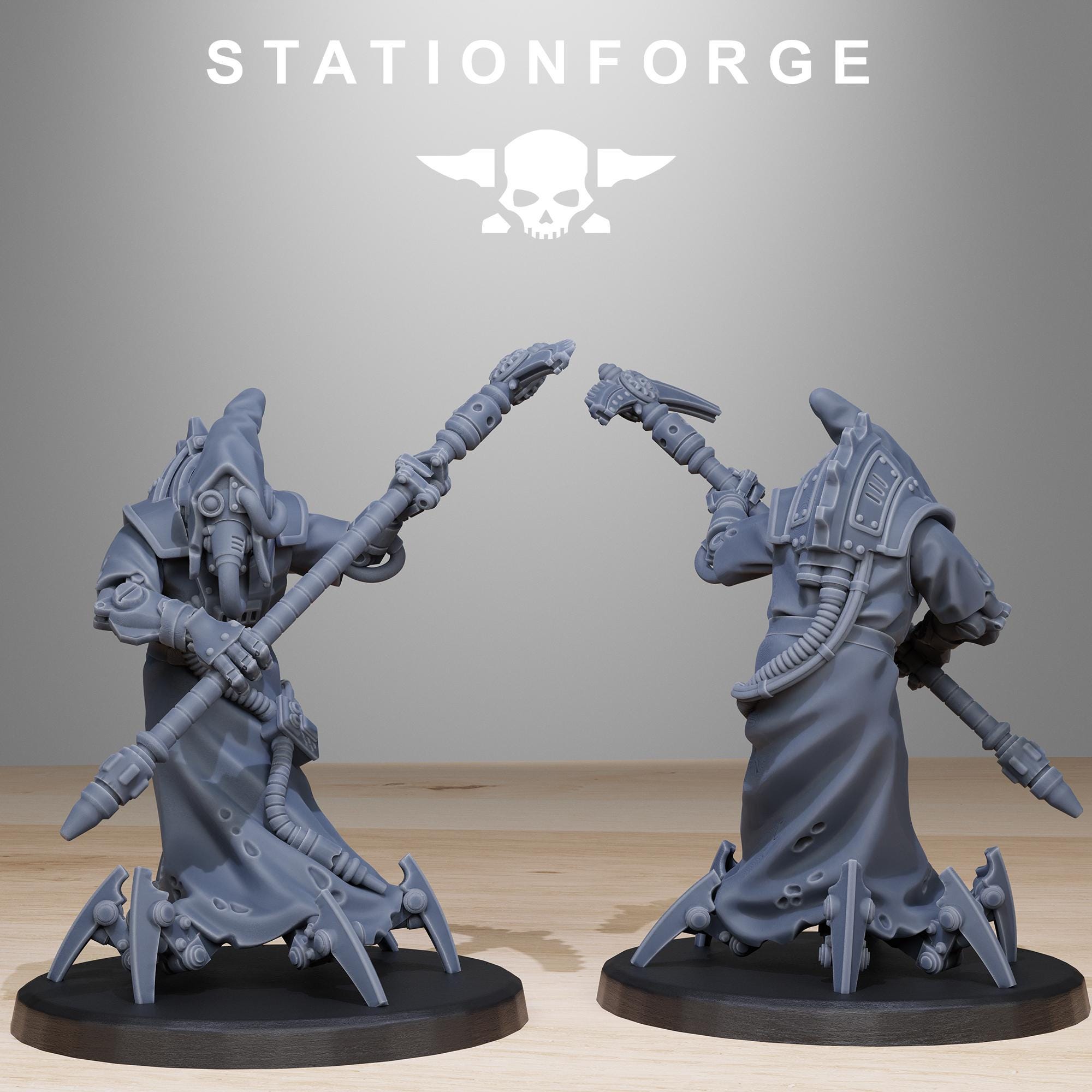 Scavenger Elders from StationForge/10 Miniatures +Gratis Bases