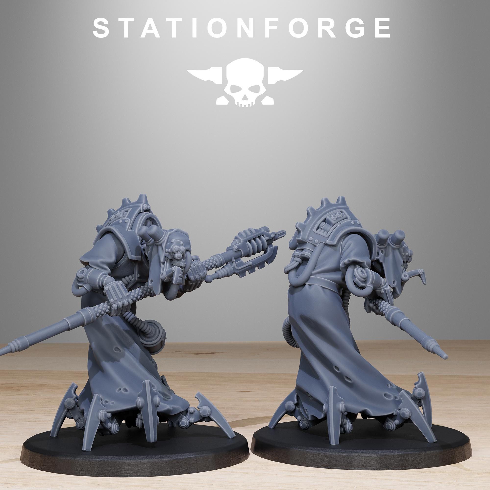 Scavenger Elders from StationForge/10 Miniatures +Gratis Bases