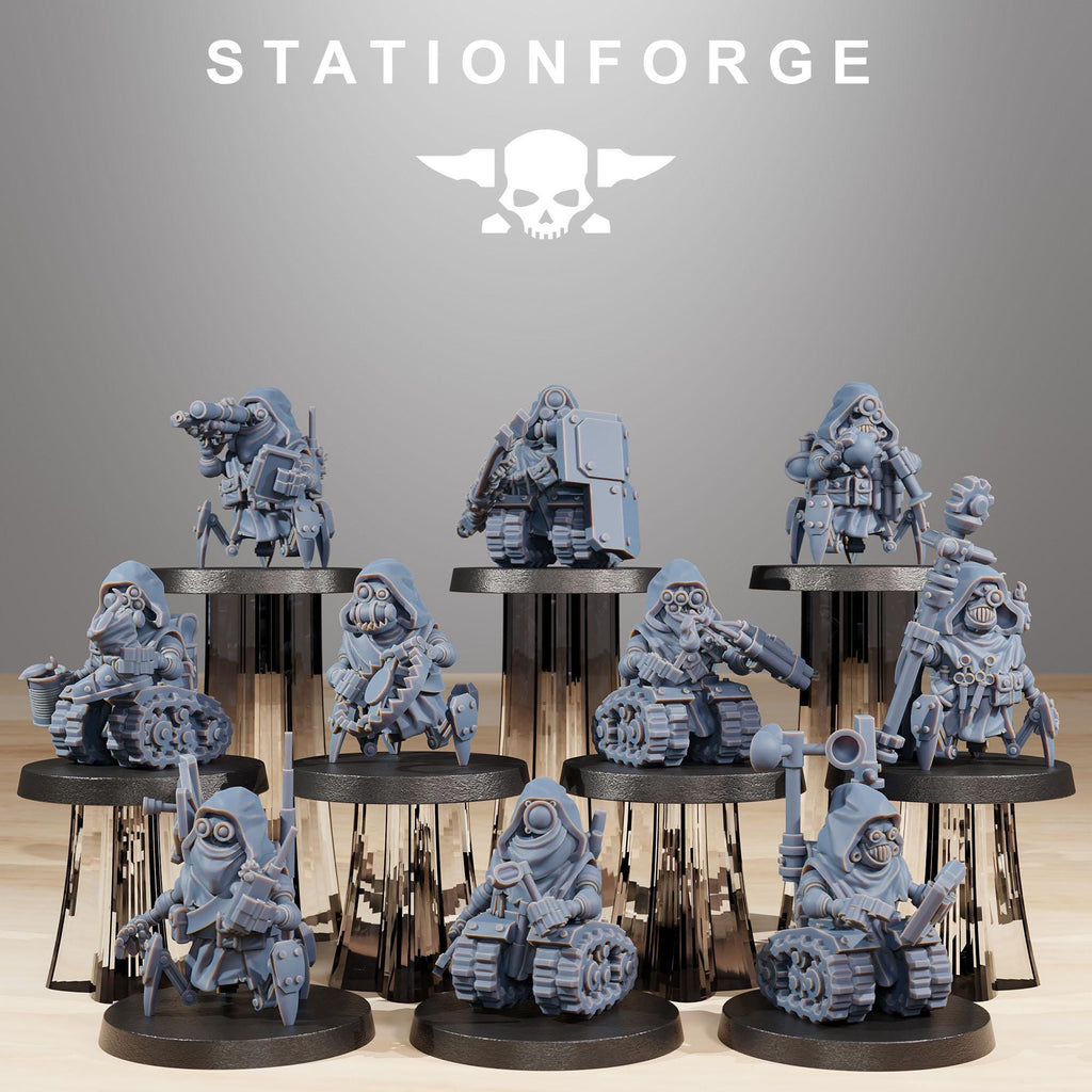 Scavenger Salvagers from StationForge/10 Miniatures +Gratis Bases
