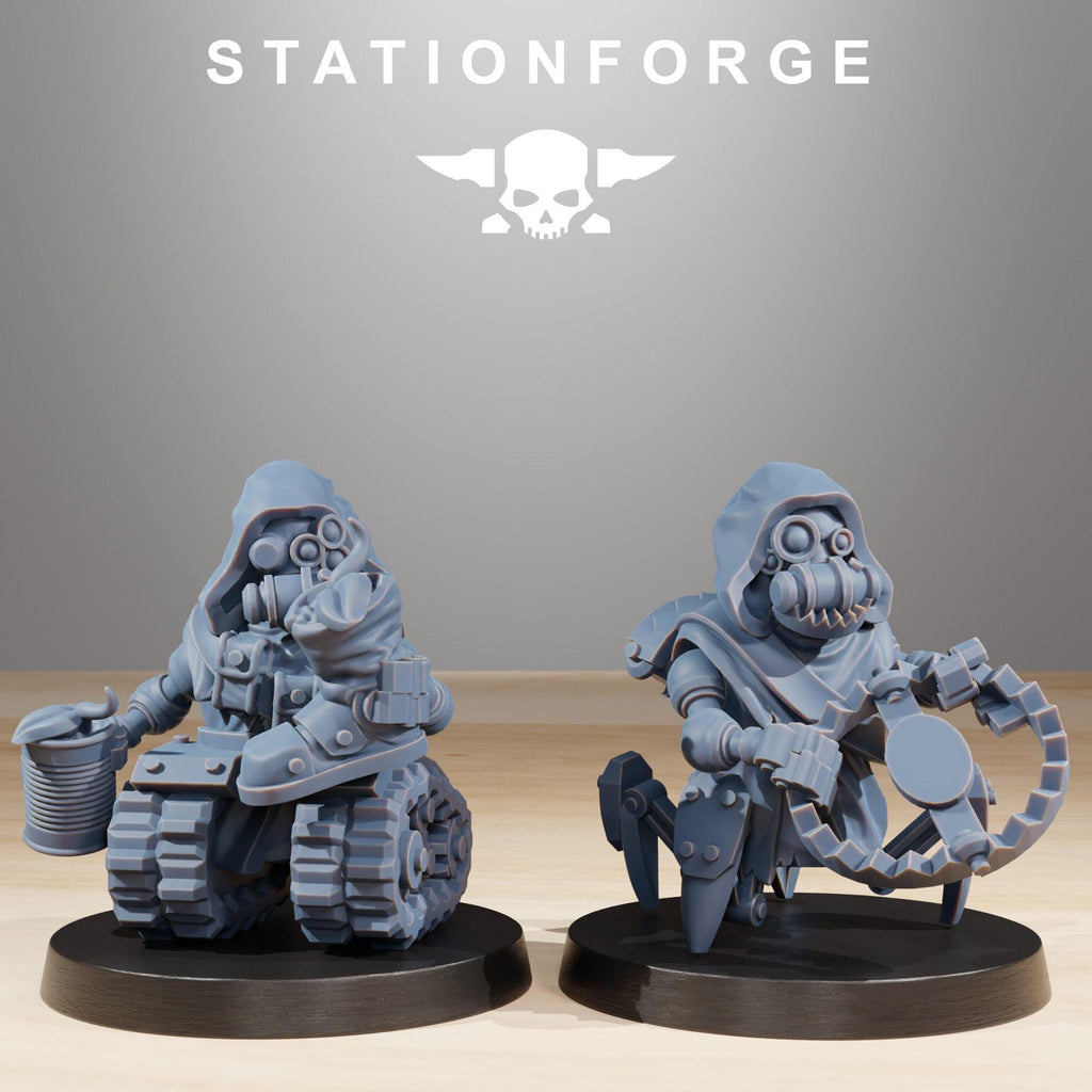 Scavenger Salvagers from StationForge/10 Miniatures +Gratis Bases