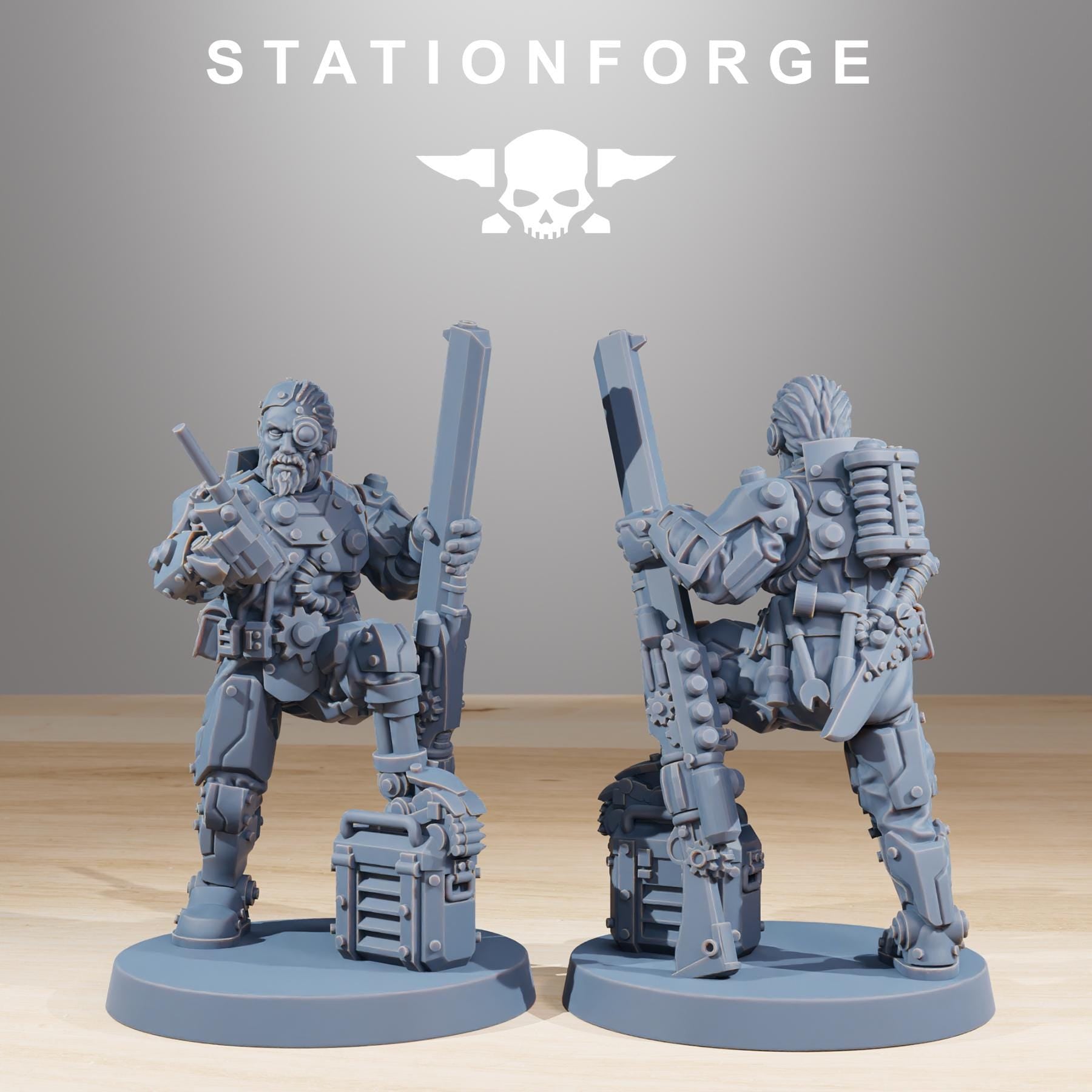 Scavenger Security Patrol from StationForge/10 Miniatures +Gratis Bases