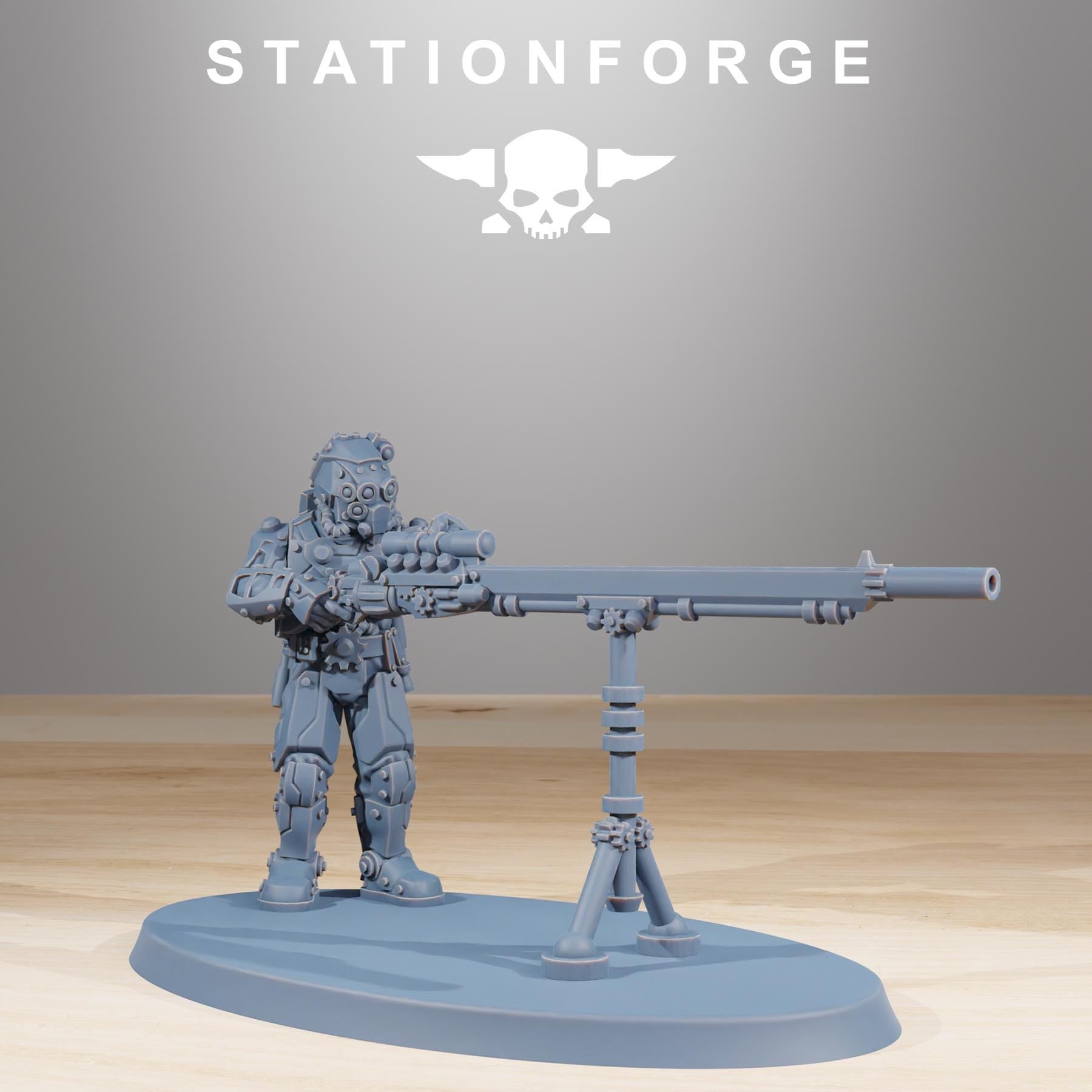 Scavenger Security Patrol from StationForge/10 Miniatures +Gratis Bases