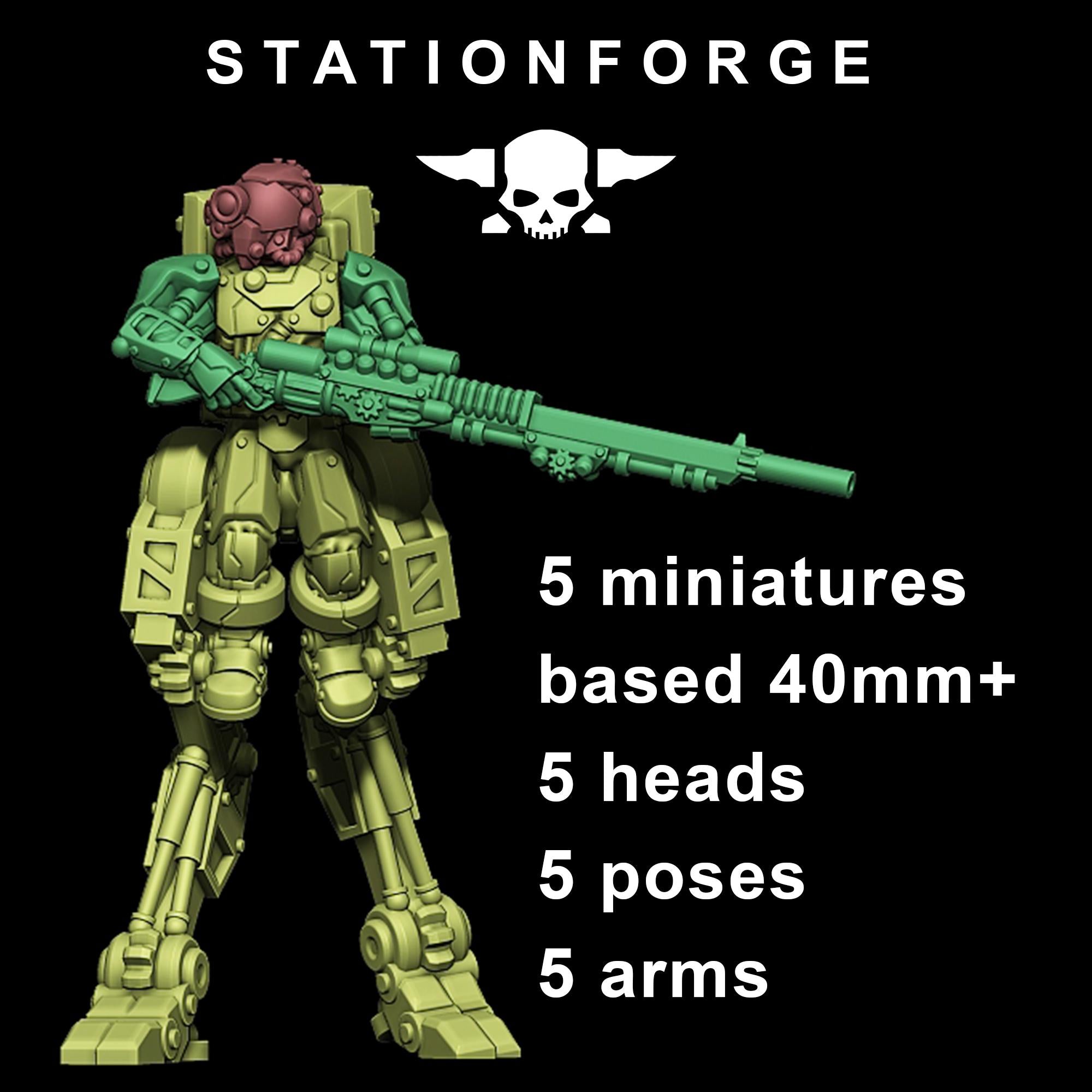 Scavenger Wayfarer from StationForge/10 Miniatures +Gratis Bases