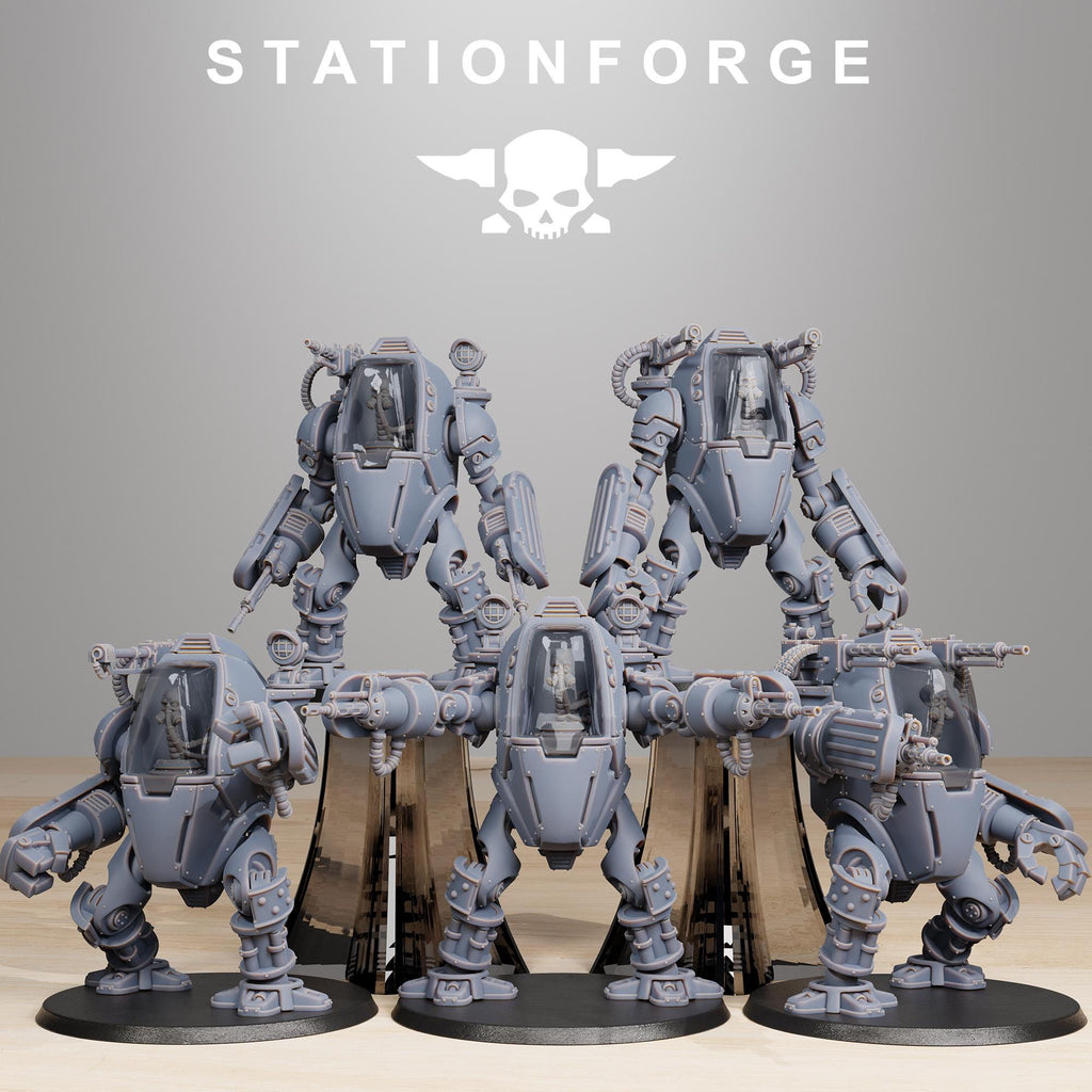 Scavenger Clankers from StationForge/1 Miniature +Gratis Base