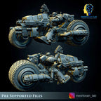 Imperial Marines attack bike from MeshBrainLab/Wargame Miniature+ Gratis Base