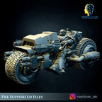 Imperial Marines attack bike from MeshBrainLab/Wargame Miniature+ Gratis Base
