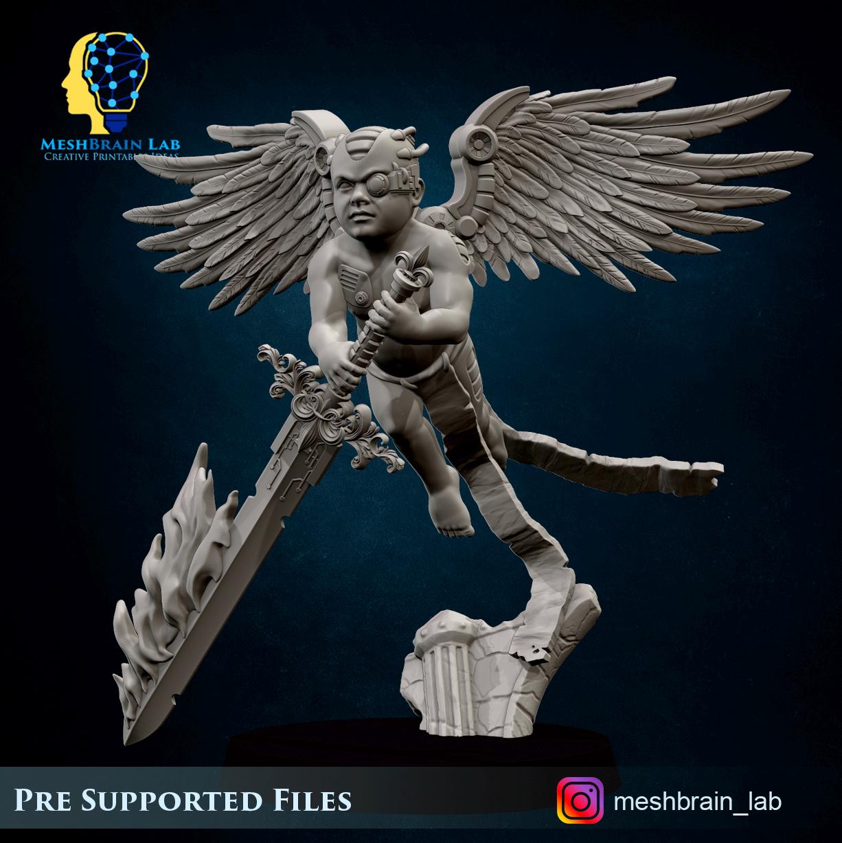 Cyber Servitors from MeshBrainLab/Wargame Miniature+ Gratis Base