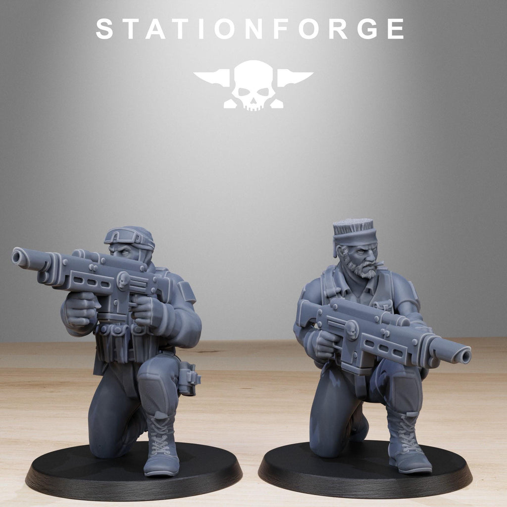 GrimGuard Counter Terrorists from StationForge/10 Miniatures +Gratis Bases