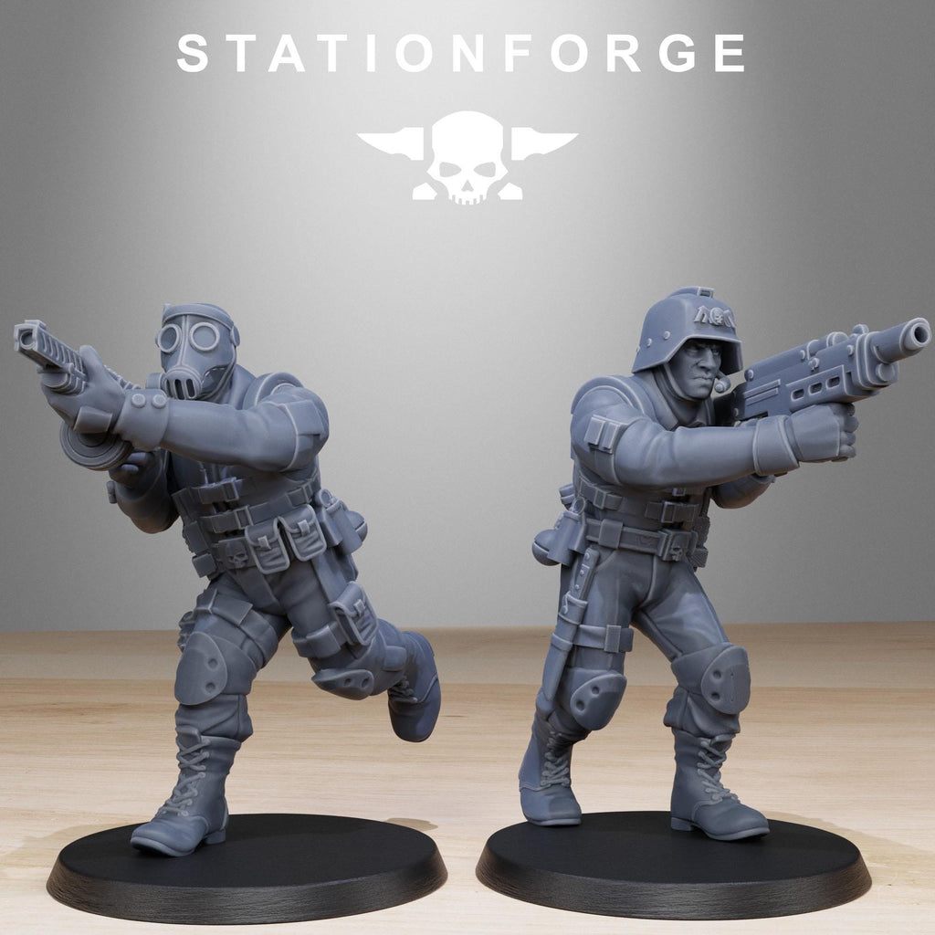 GrimGuard Counter Terrorists from StationForge/10 Miniatures +Gratis Bases