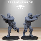 GrimGuard Counter Terrorists from StationForge/10 Miniatures +Gratis Bases