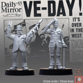Victory in Europe day from Across the Realms, 2 Wargame Miniature+ Gratis Bases