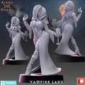 Vampire Lady from Across the Realms, Wargame Miniature+ Gratis Base