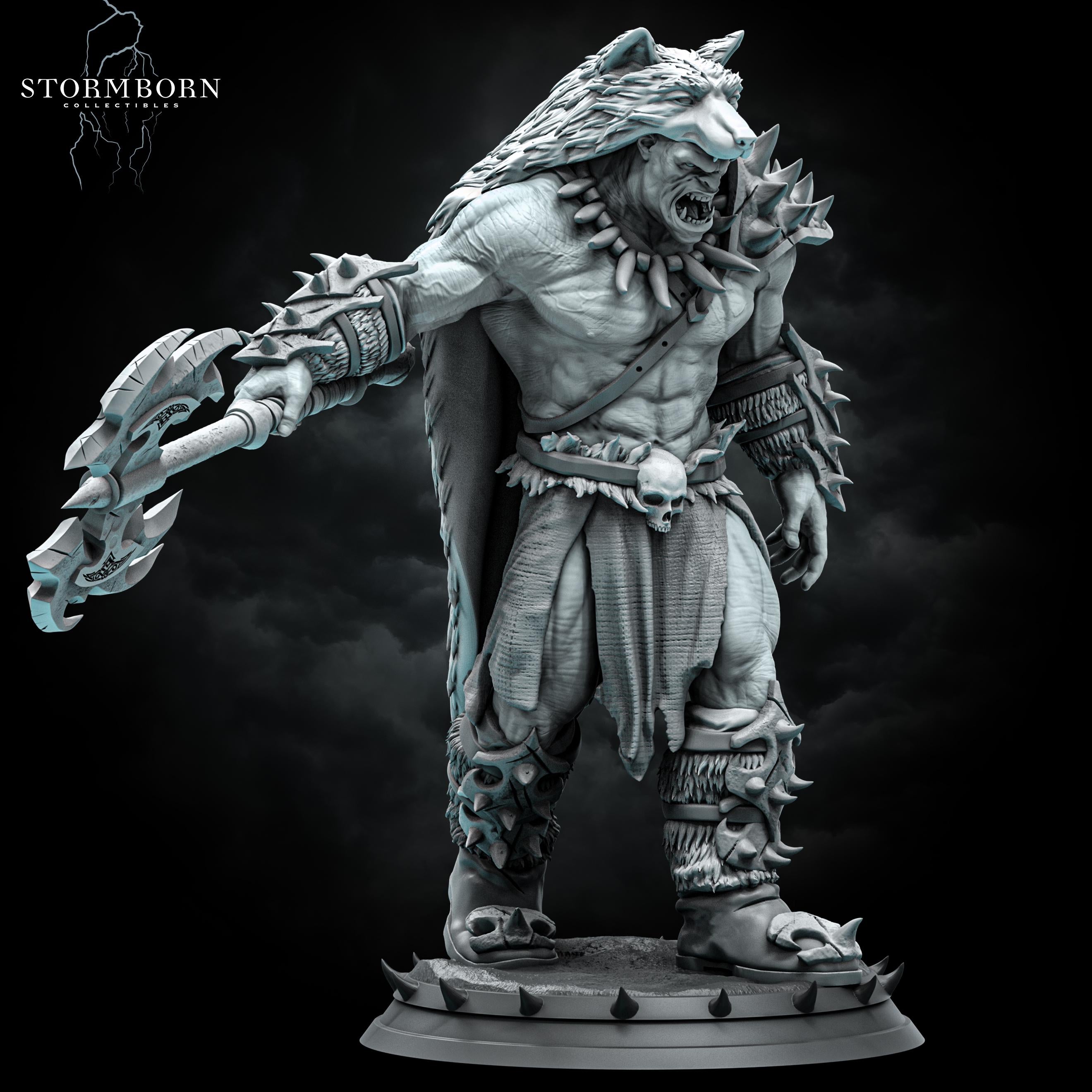 Ushnar, The Ruthless from Stormborn Collectibles, Wargame Miniature+ Gratis Base