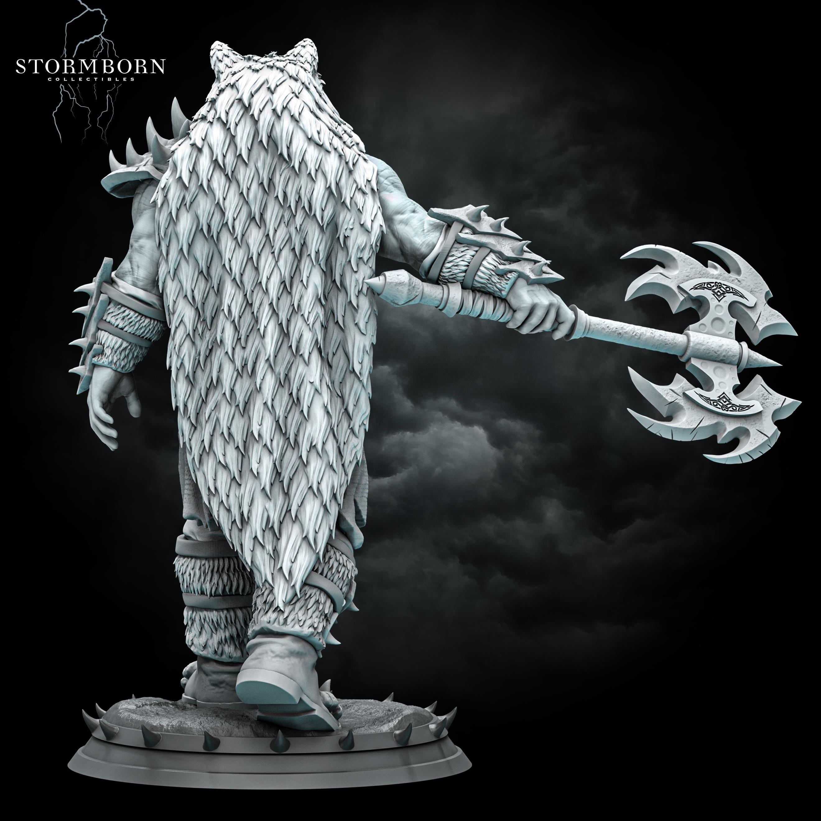 Ushnar, The Ruthless from Stormborn Collectibles, Wargame Miniature+ Gratis Base