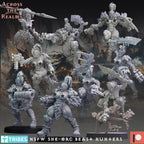 She Orc beast huntaz from Across the Realms,10 Wargame Miniature+ Gratis Bases