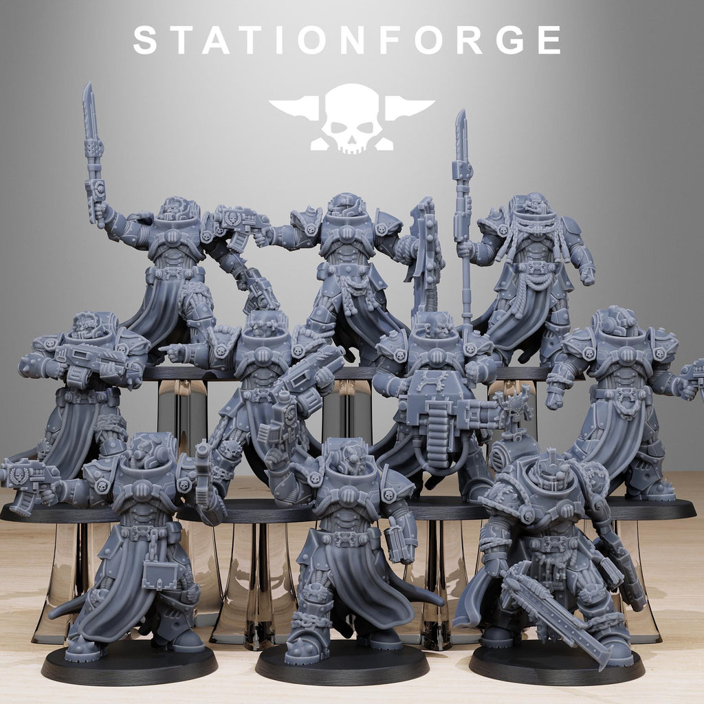 Socratis Militants from StationForge/10 Miniatures +Gratis Bases