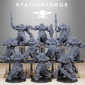 Socratis Militants from StationForge/10 Miniatures +Gratis Bases