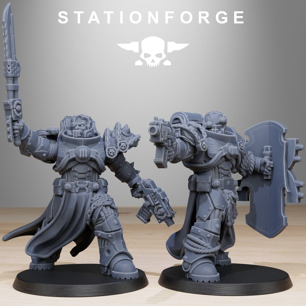 Socratis Militants from StationForge/10 Miniatures +Gratis Bases