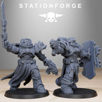 Socratis Militants from StationForge/10 Miniatures +Gratis Bases