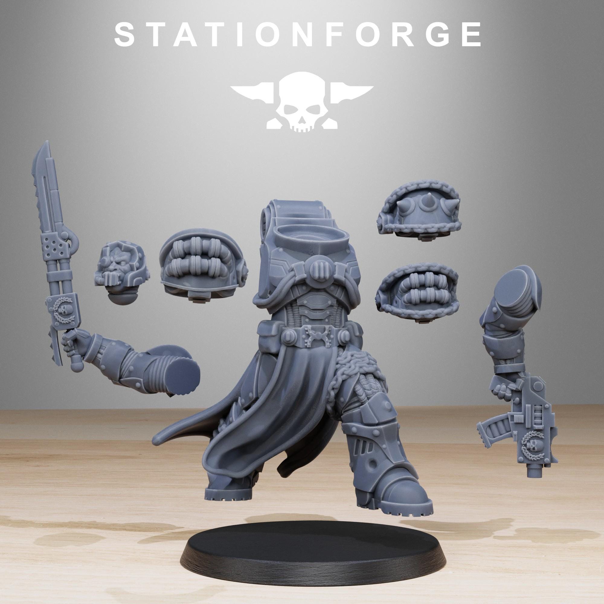 Socratis Militants from StationForge/10 Miniatures +Gratis Bases