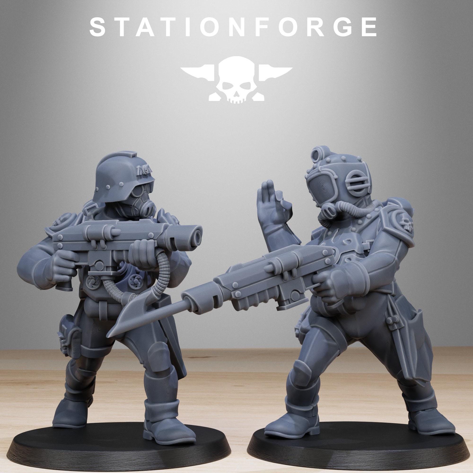 GrimGuard Divers from StationForge/10 Miniatures +Gratis Bases
