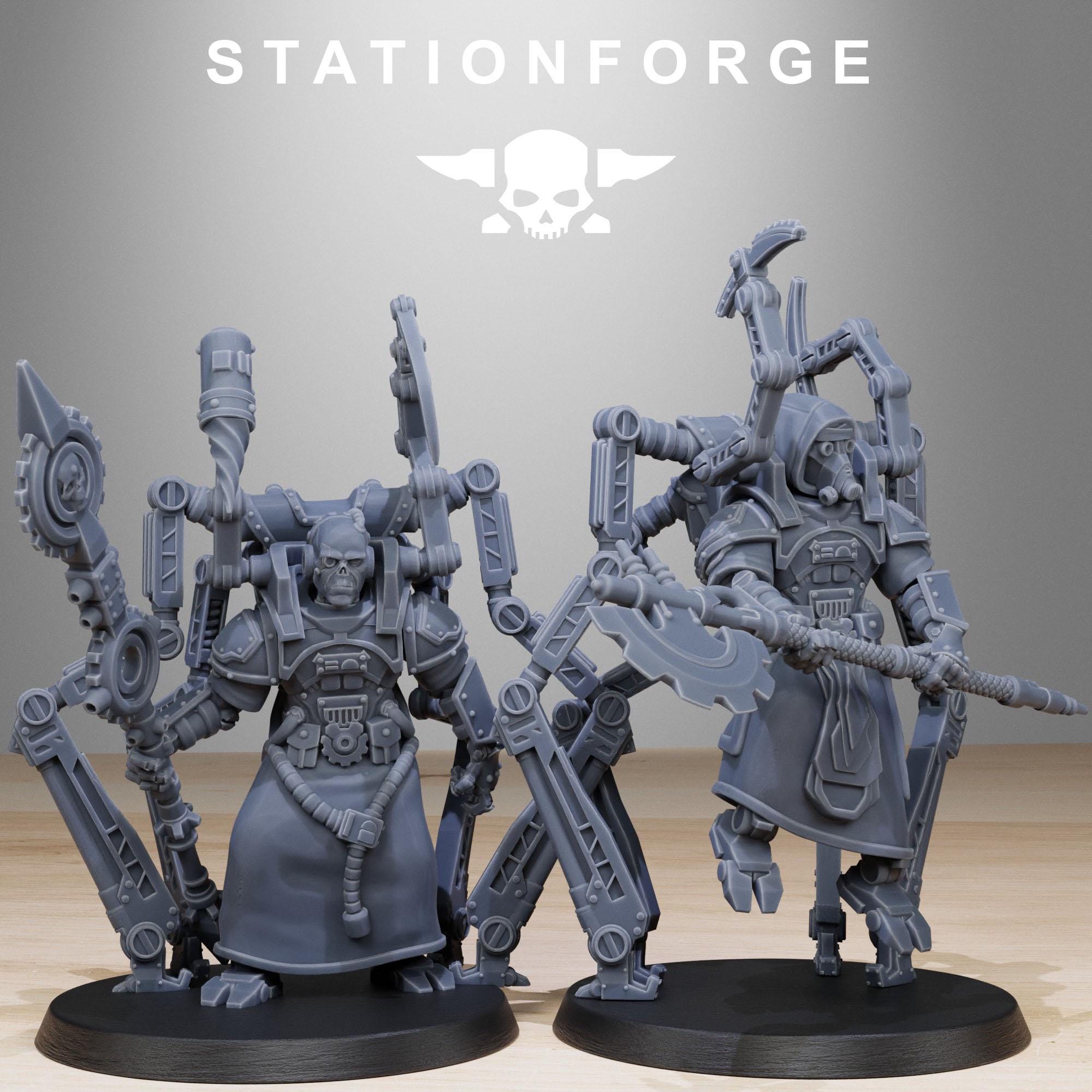 Scavenger Octapods from StationForge/10 Miniatures +Gratis Bases
