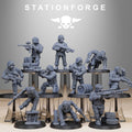 GrimGuard Paintball Squad from StationForge/10 Miniatures +Gratis Bases
