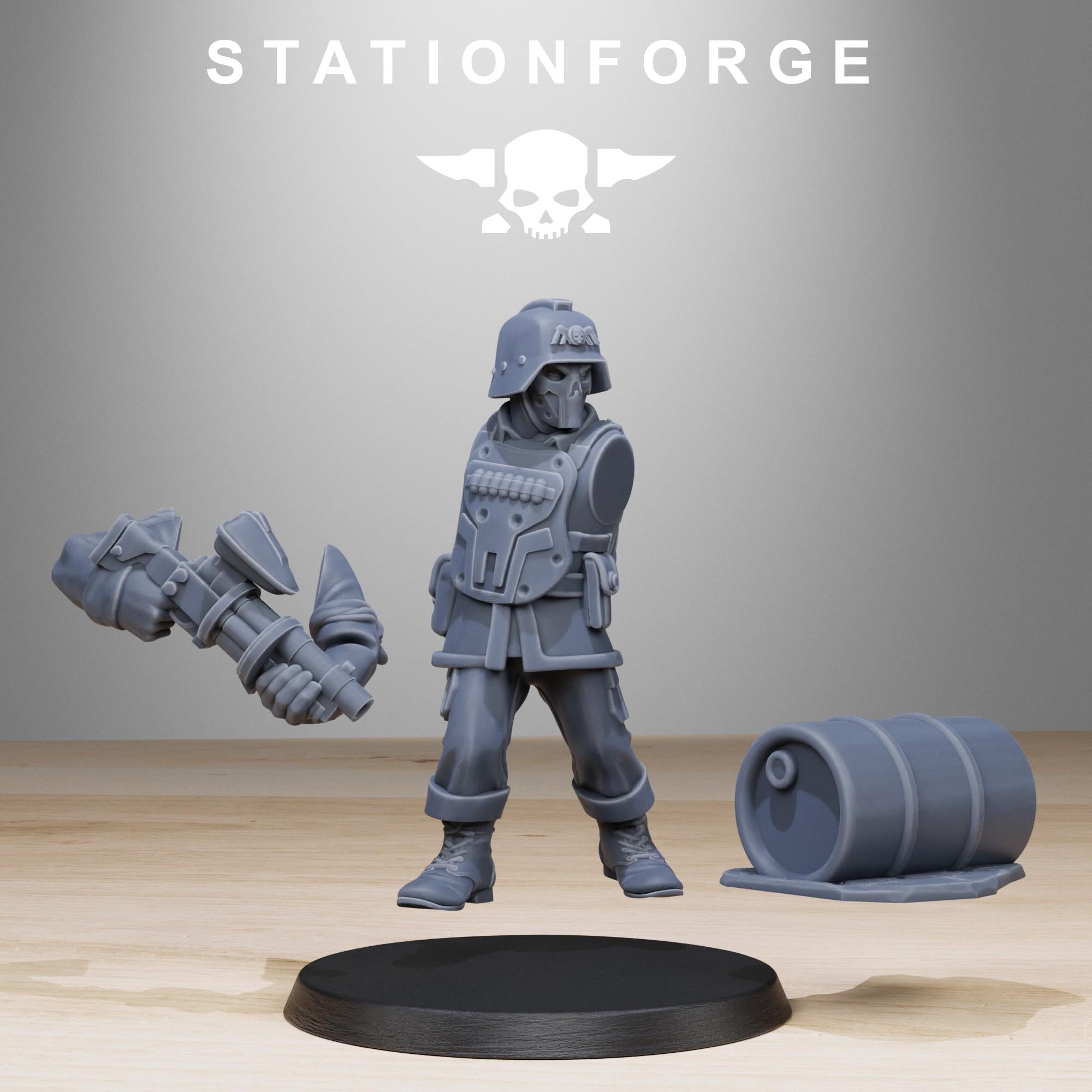 GrimGuard Paintball Squad from StationForge/10 Miniatures +Gratis Bases