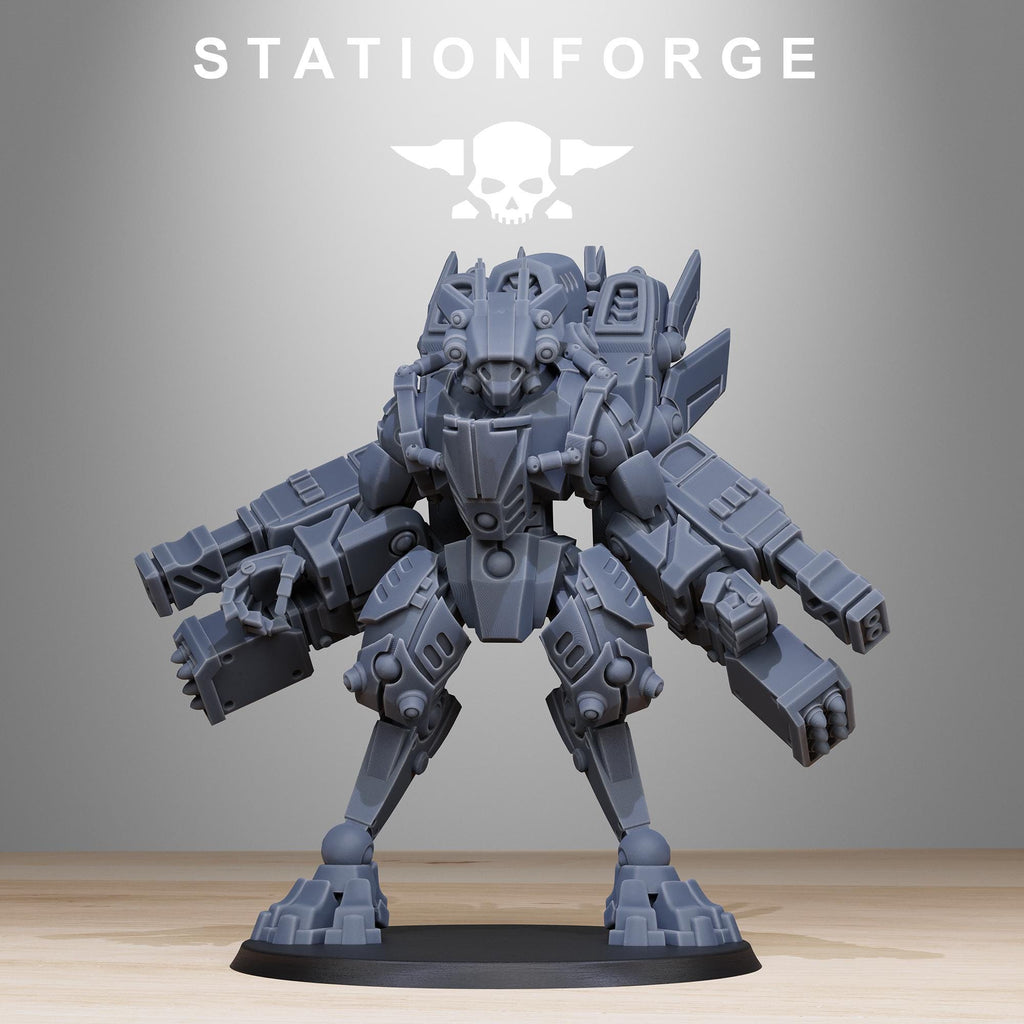 Tarion Elder Mech Mk1 from StationForge(whole set)/ Miniatures +Gratis Bases