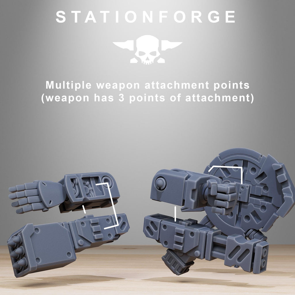 Tarion Elder Mech Mk1 from StationForge(whole set)/ Miniatures +Gratis Bases