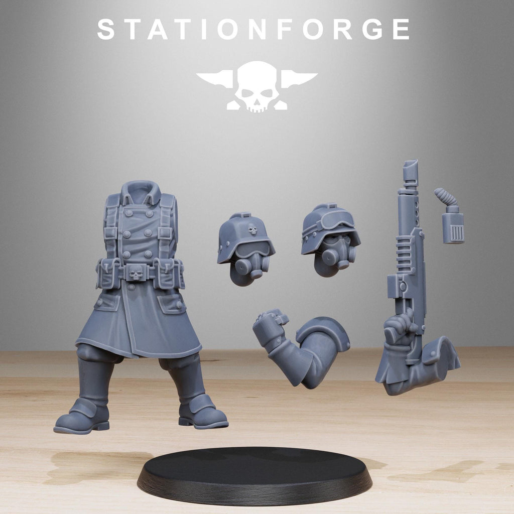 GrimGuard Militants from StationForge/10 Miniatures +Gratis Bases
