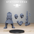 GrimGuard Militants from StationForge/10 Miniatures +Gratis Bases