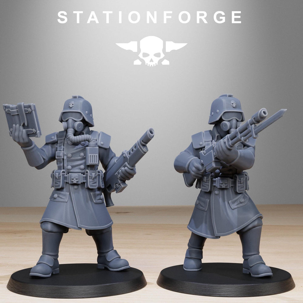 GrimGuard Militants from StationForge/10 Miniatures +Gratis Bases
