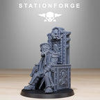 GrimGuard The Fallen Officer from StationForge/Tabletop, Wargame Miniature +Gratis Base