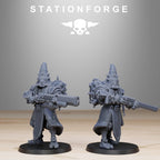 Scavenger Hooded Cultists from StationForge/10 Miniatures +Gratis Bases
