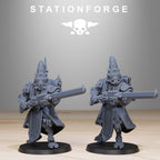 Scavenger Hooded Cultists from StationForge/10 Miniatures +Gratis Bases