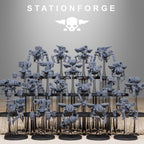 Scavenger Drones from StationForge/20 Miniatures +Gratis Bases