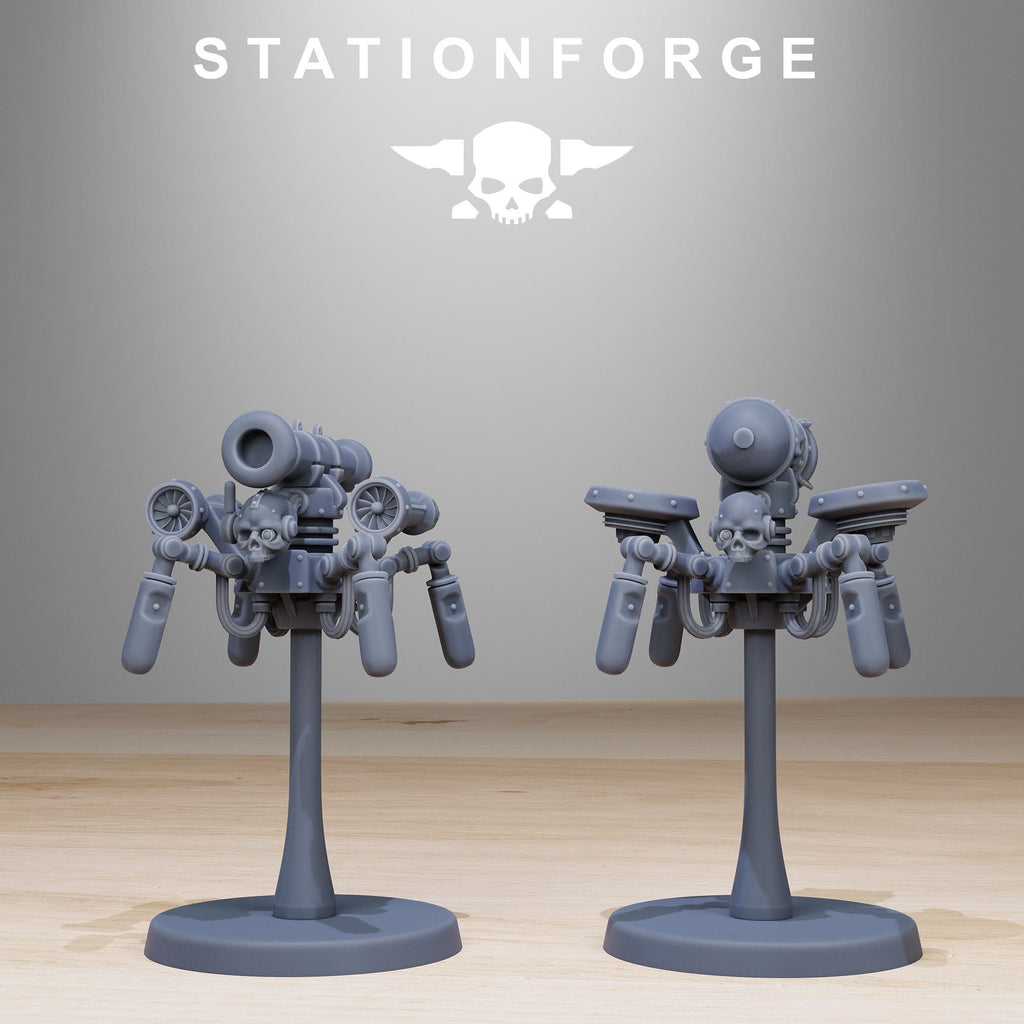 Scavenger Drones from StationForge/20 Miniatures +Gratis Bases