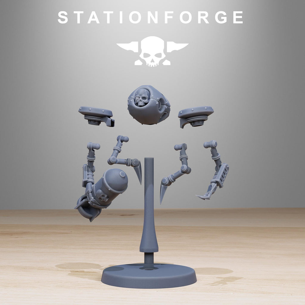 Scavenger Drones from StationForge/20 Miniatures +Gratis Bases